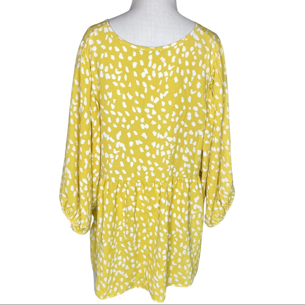 Sweet Claire Yellow Dotted Blouse- Medium - Picture 5 of 6